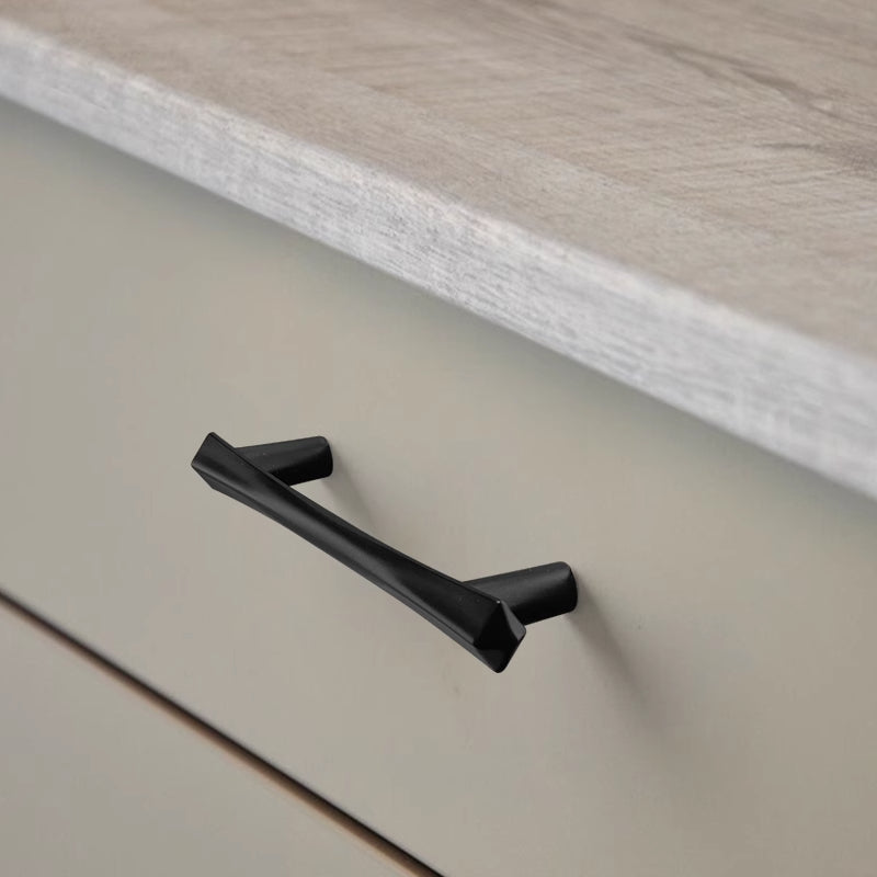 Mordern Black Bathroom Dresser Cabinet Pulls and Handles by LookiDecor