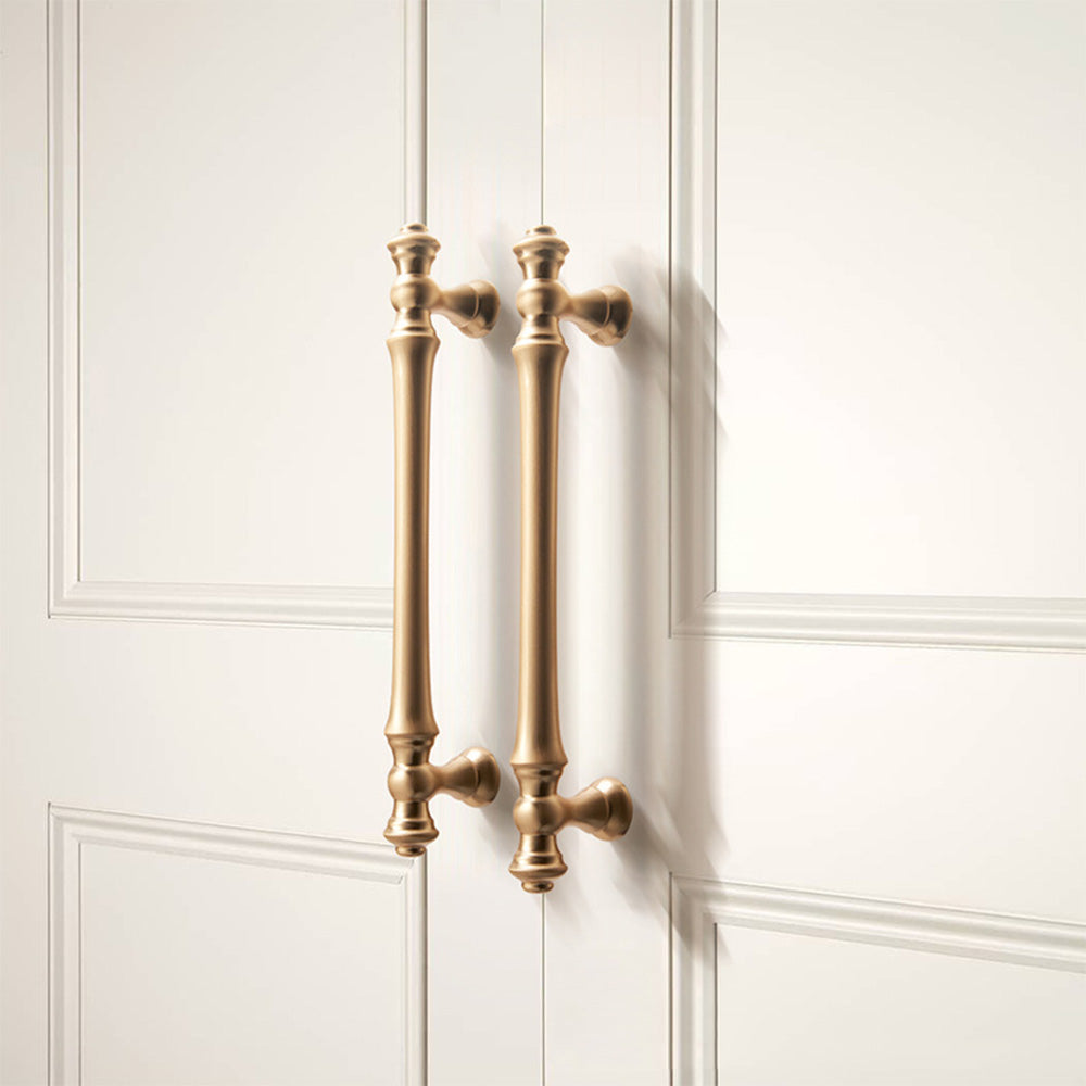 Gold Aluminum Bar Cabinet Door Drawer Pulls for Kitchens by LookiDecor