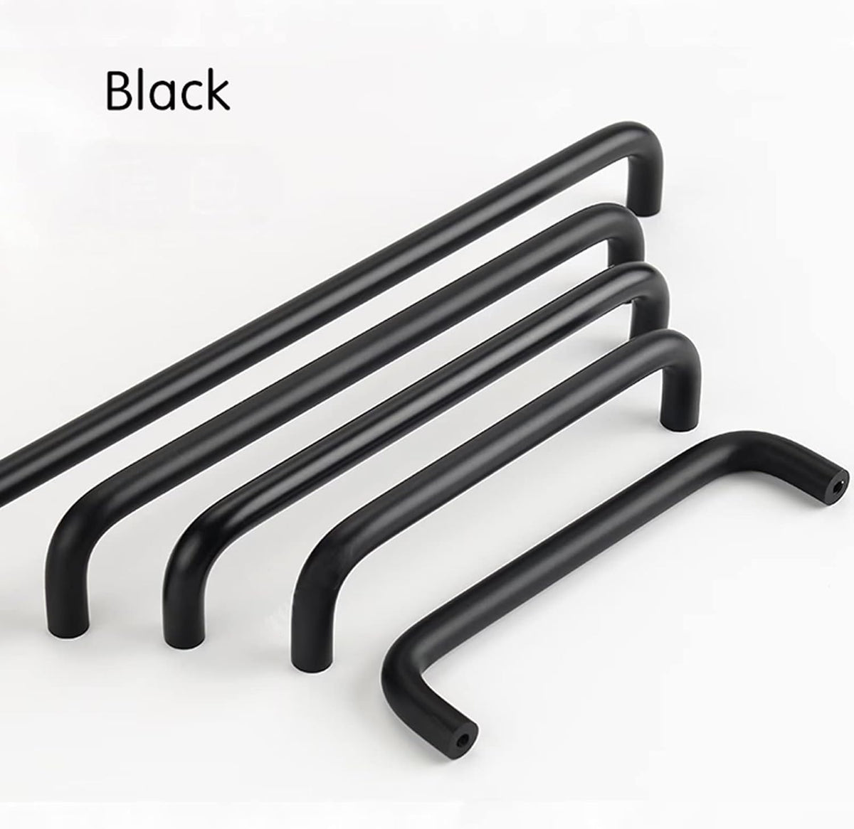 Black Aluminum Cabinet Handles for Kids' Rooms by LookiDecor