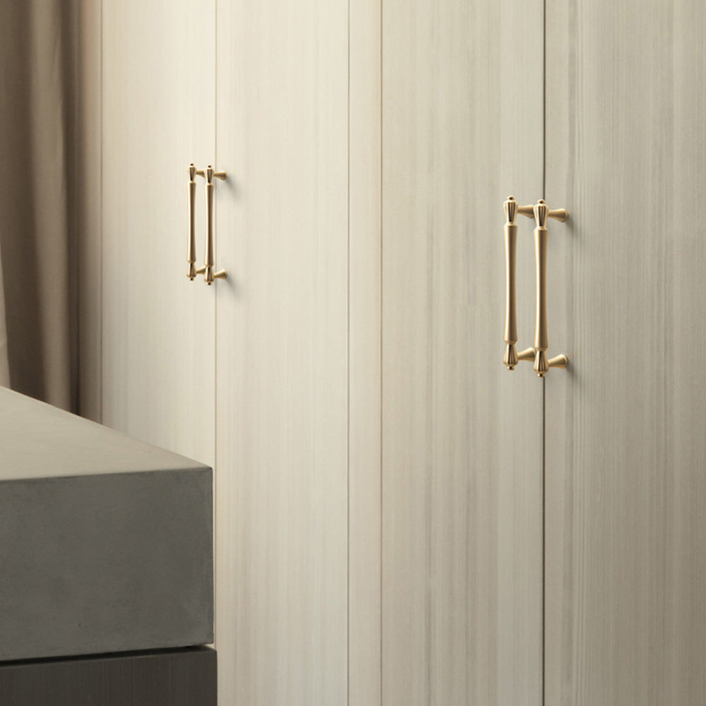 Gold Bar Cabinet Handles Pulls for Kitchens Bathroom by LookiDecor
