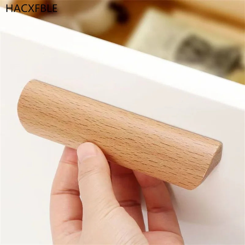 Beech Wooden Handles for Cabinet and Drawers by LookiDecor