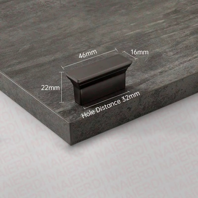 Pearl Gray Trapezoid Cabinet Handles T-Shaped Closets Cabinets Door Pulls by LookiDecor