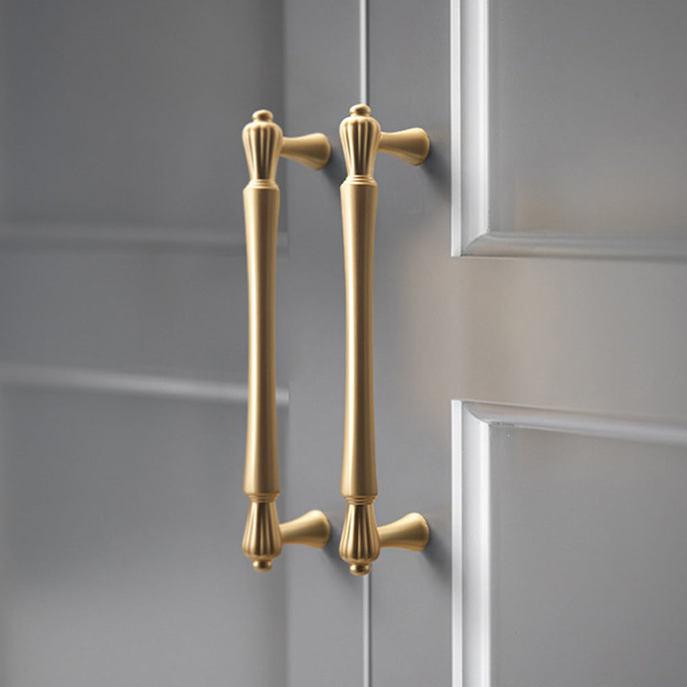 Gold Bar Cabinet Handles Pulls for Kitchens Bathroom by LookiDecor