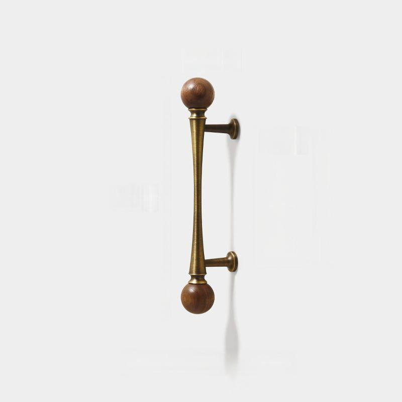 Retro Antique Bronze Walnut Brass Cabinet Handles for Kitchens by LookiDecor