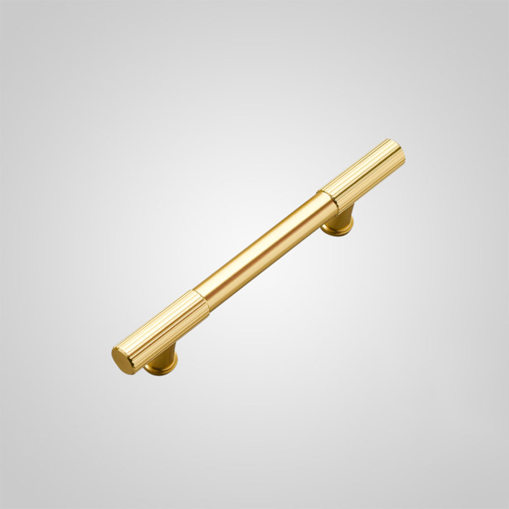 Gold Polished Finish Lines Style Cabinet T Bar Handle by LookiDecor
