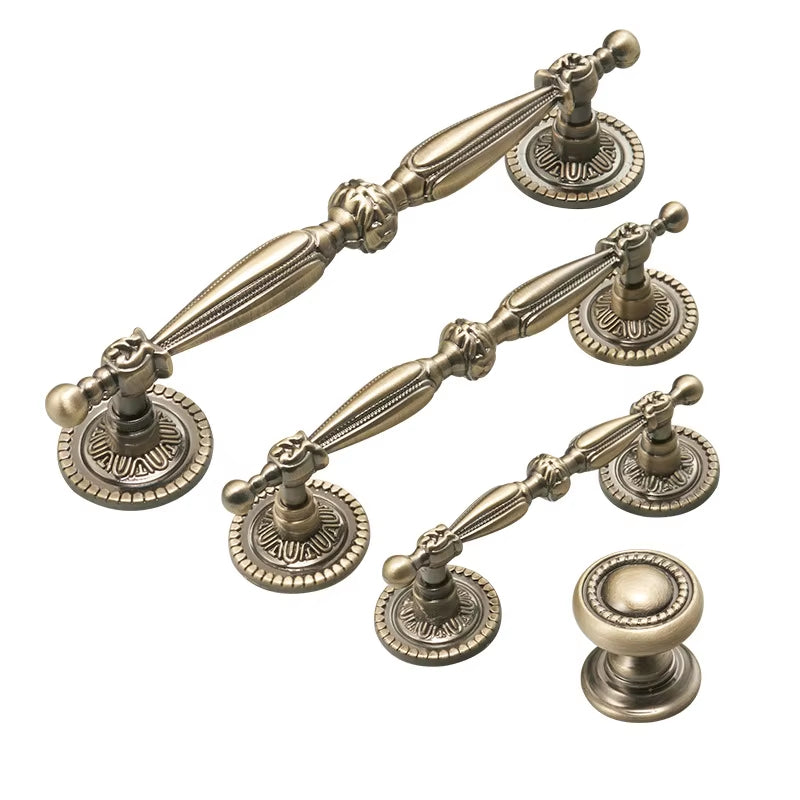 Retro Cabinet Handles and Knobs Vintage Closets Drawer Pulls by LookiDecor