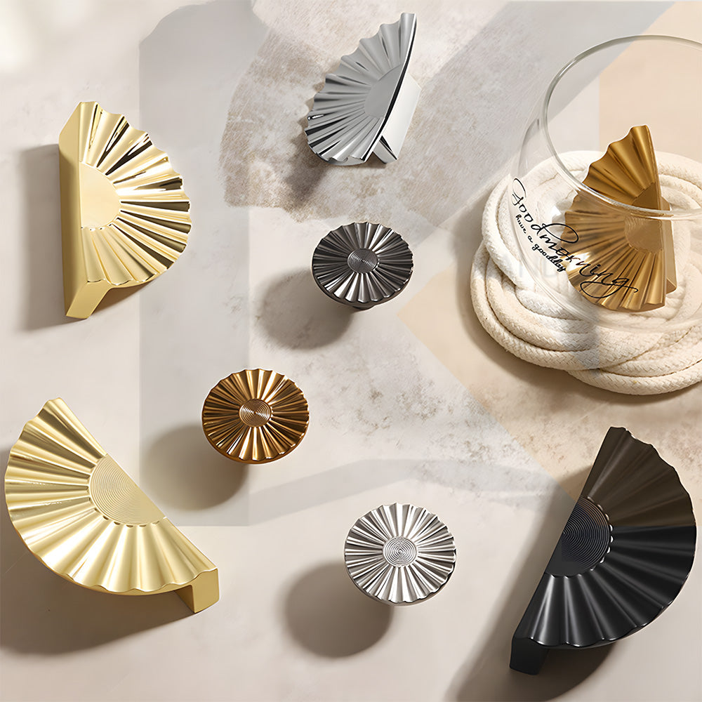 Sunburst Semi Circle Cabinet Handles by LookiDecor