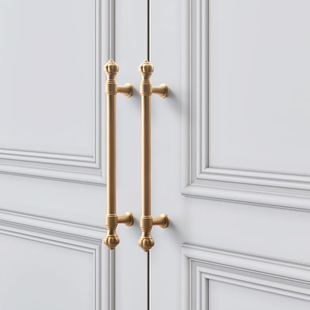 Gold Pumpkin Head Closets Door Cabinet Handles by LookiDecor