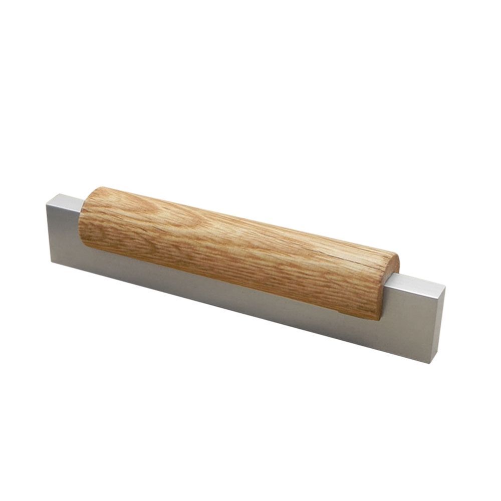 Silver Wood Modern Kitchen Cabinet Handles by LookiDecor