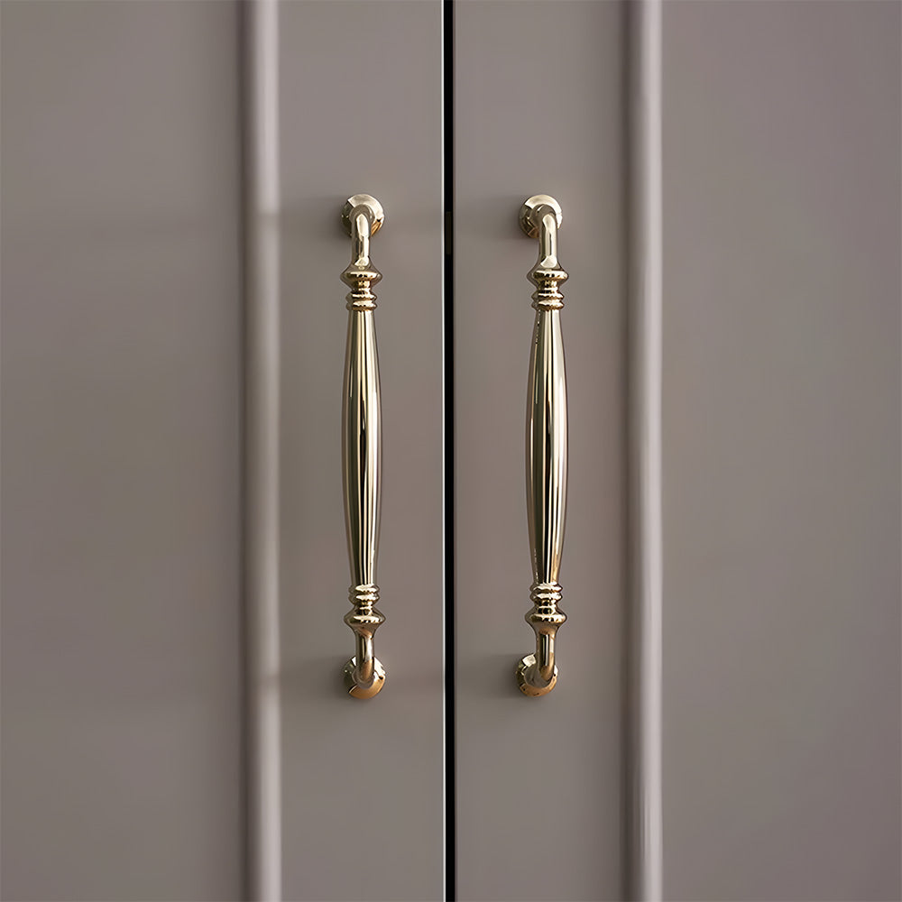 Gold Polished Brass Finish Cabinet D Bar Pull Handles