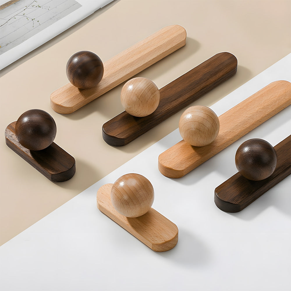 Modern Natural Wood Cabinet Handles by LookiDecor