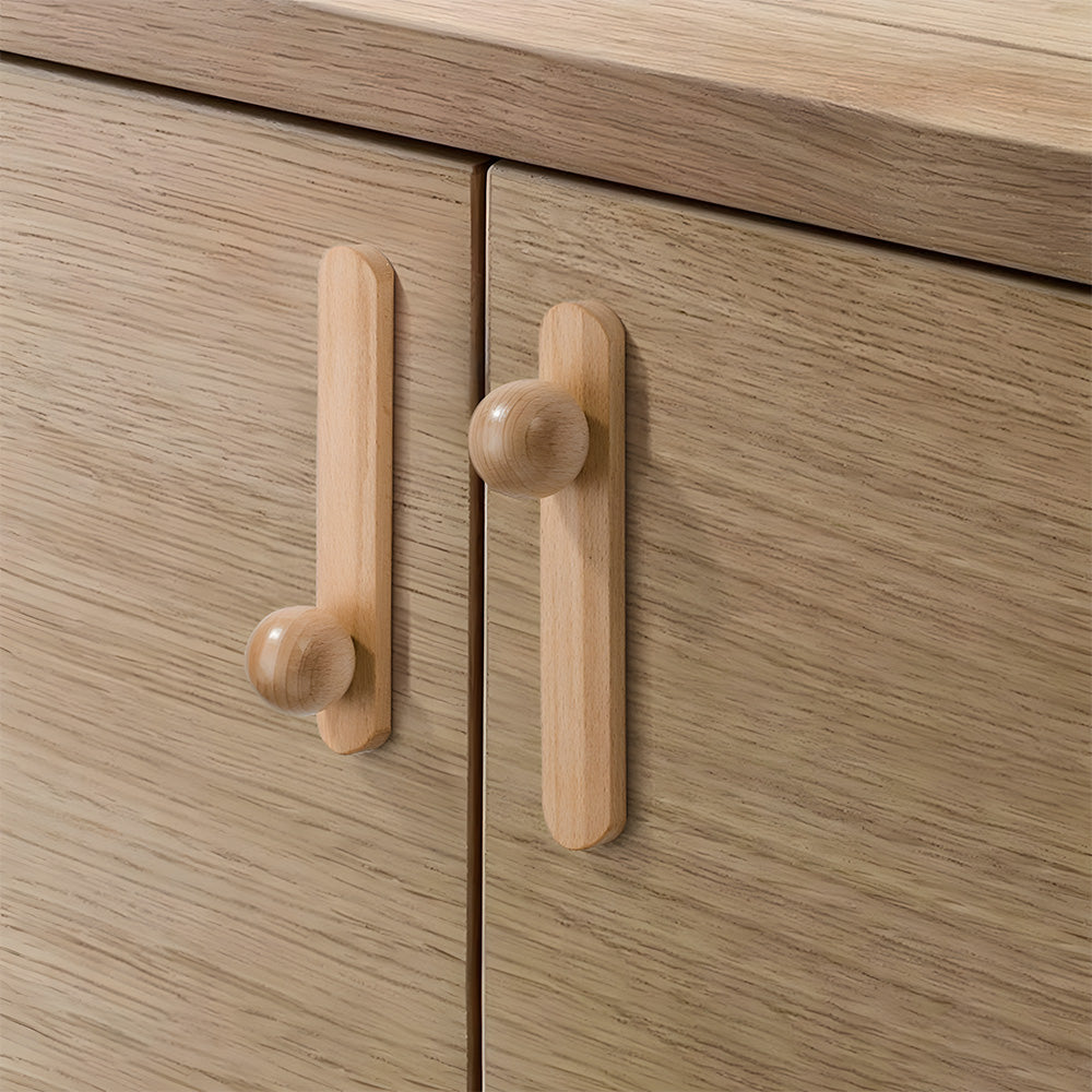 Modern Natural Wood Cabinet Handles by LookiDecor