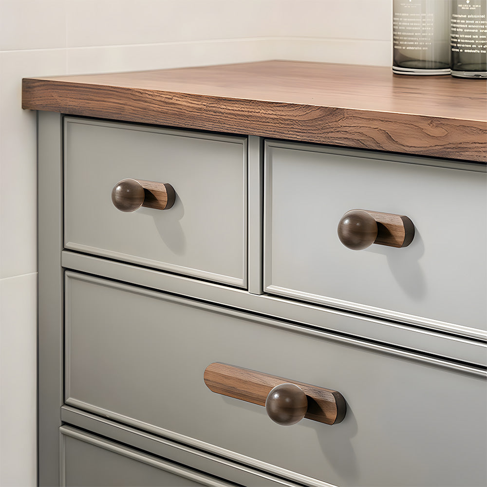 Modern Natural Wood Cabinet Handles by LookiDecor