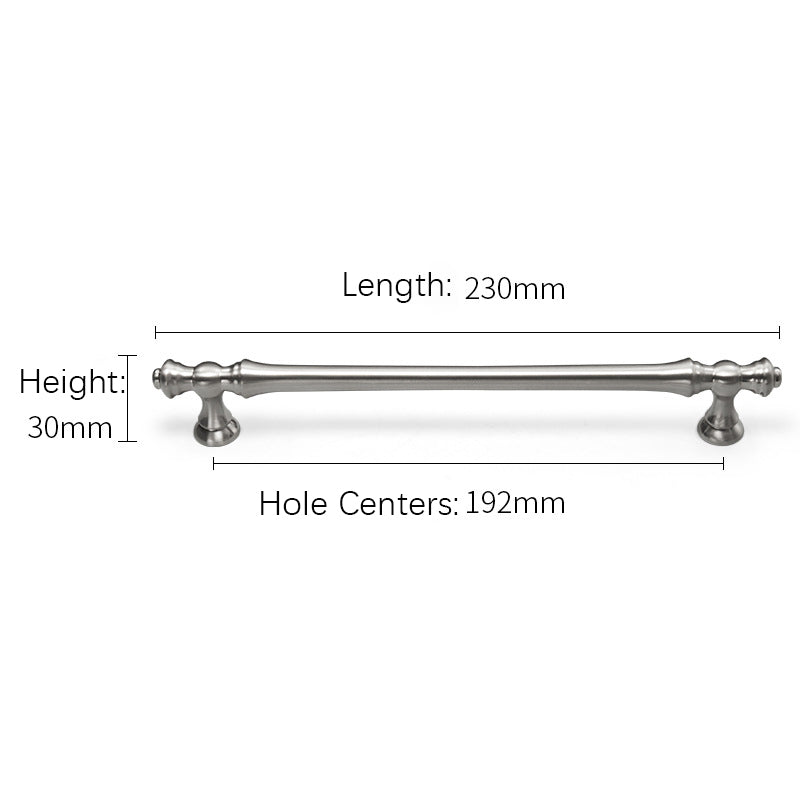 Silver Polished Bar Cabinet Handles and Drawer Pulls Handles for Kitchens by LookiDecor