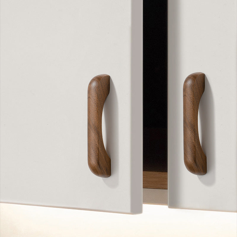 Walnut Wood Cabinet Handles for Kitchens and Closets by LookiDecor