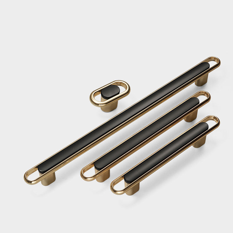 Black Kitchen Cabinet Handles Closets Drawer Pulls by LookiDecor
