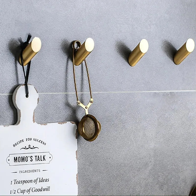 Solid Brass Wall Hooks for Clothes by LookiDecor