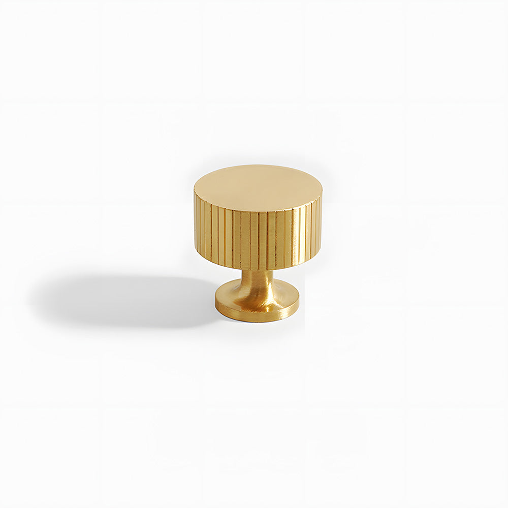 Gold Vintage Lined Brass Kitchen Cabinet Handles by LookiDecor