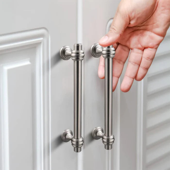 Brushed Nickel Zinc Alloy Bar Cabinet Handles Pulls by LookiDecor