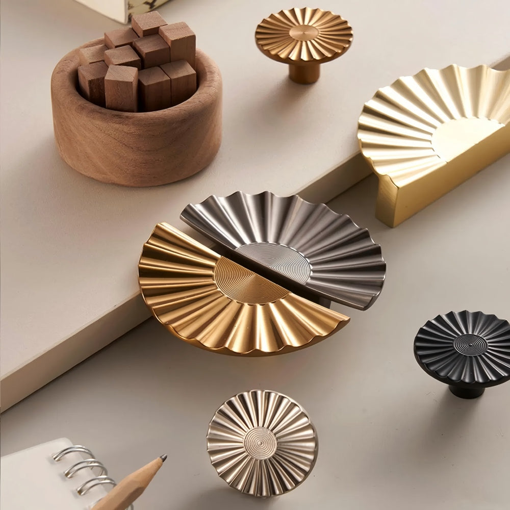 Sunburst Semi Circle Cabinet Handles by LookiDecor