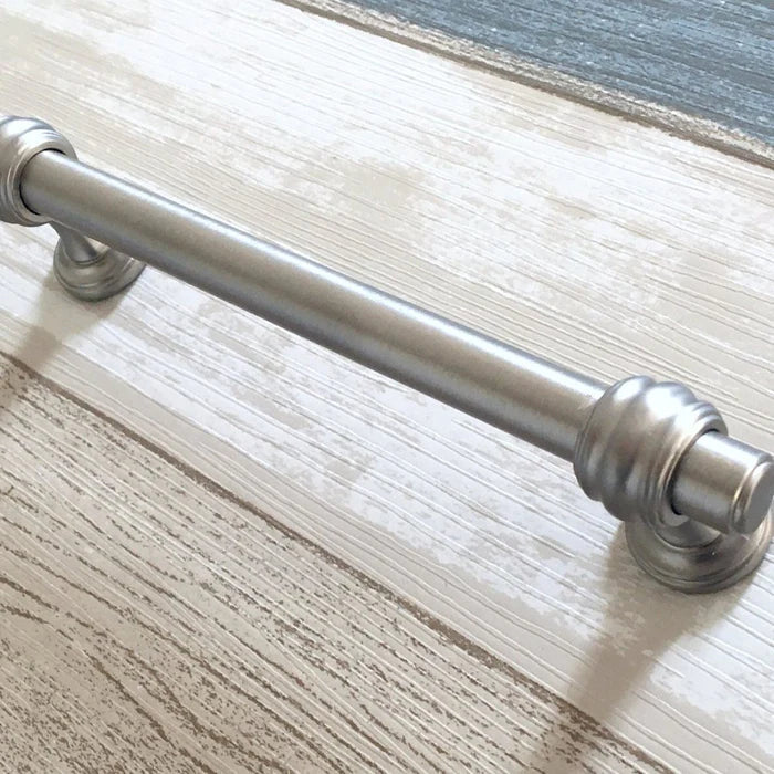 Brushed Nickel Zinc Alloy Bar Cabinet Handles Pulls by LookiDecor