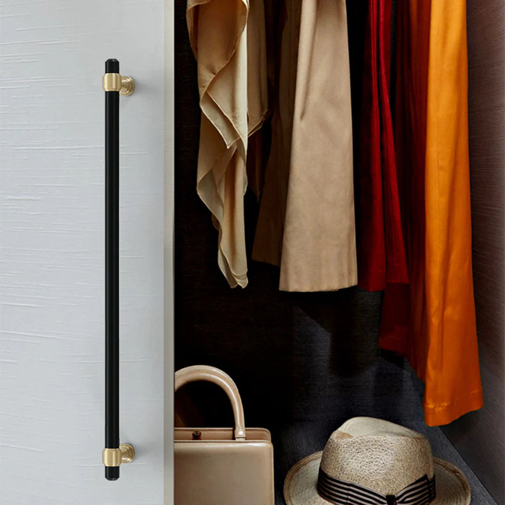 Black Finish Furniture T Bar Shaped Cabinet Pull Handles by LookiDecor