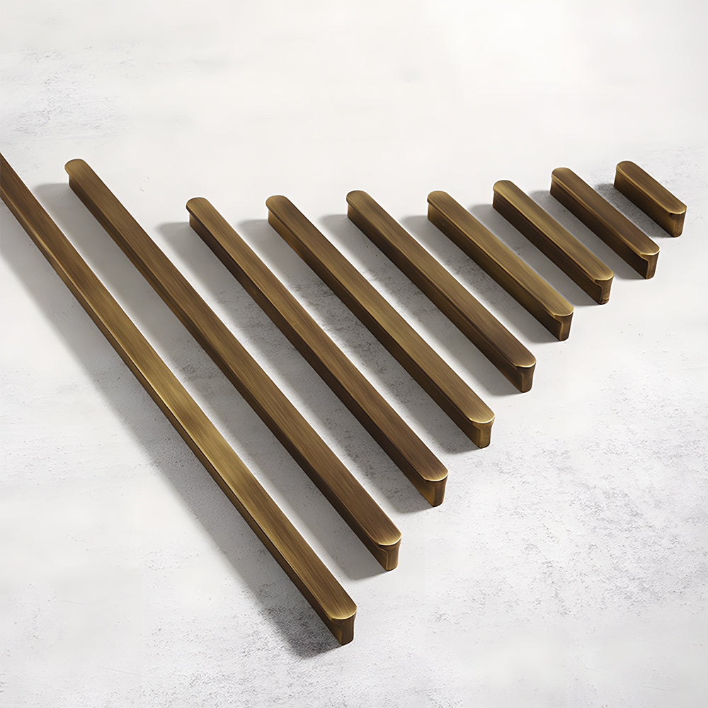 Antique Bronze Brass Edge Cabinet Handles by LookiDecor