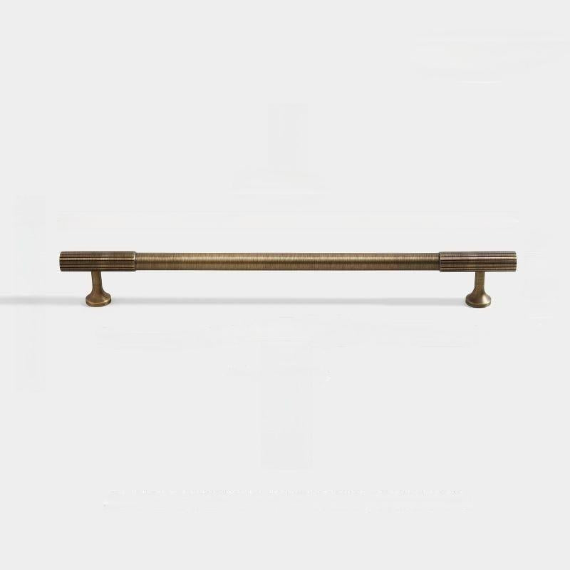 Stripe Pure Copper Antique Bronze Cabinet Handles by LookiDecor