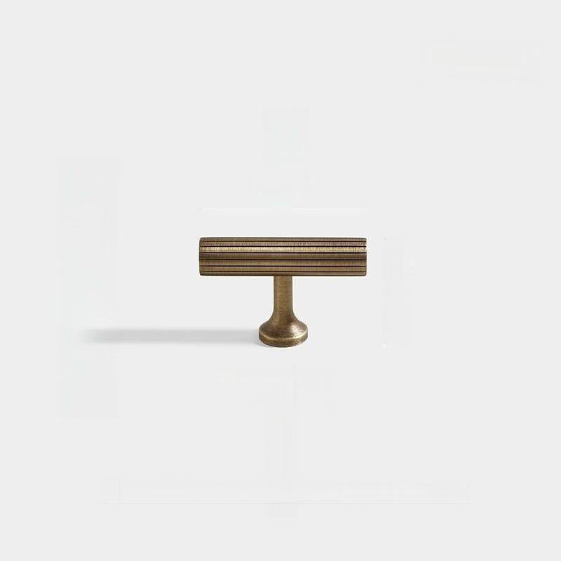 Stripe Pure Copper Antique Bronze Cabinet Handles by LookiDecor