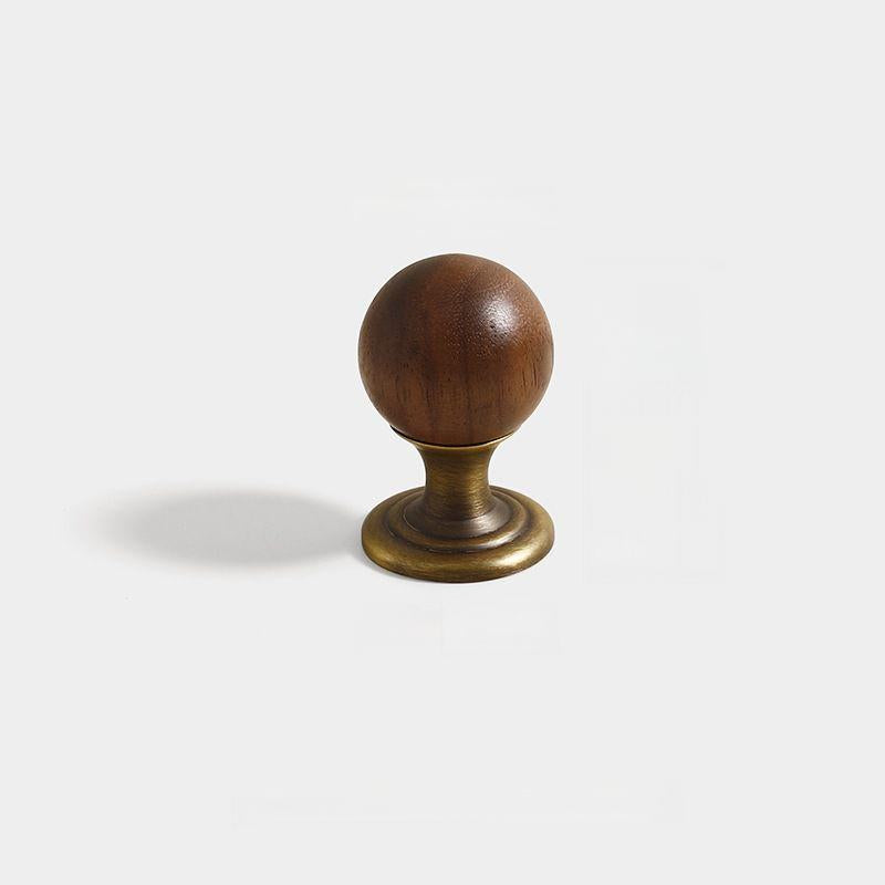 Retro Antique Bronze Walnut Brass Cabinet Handles for Kitchens by LookiDecor