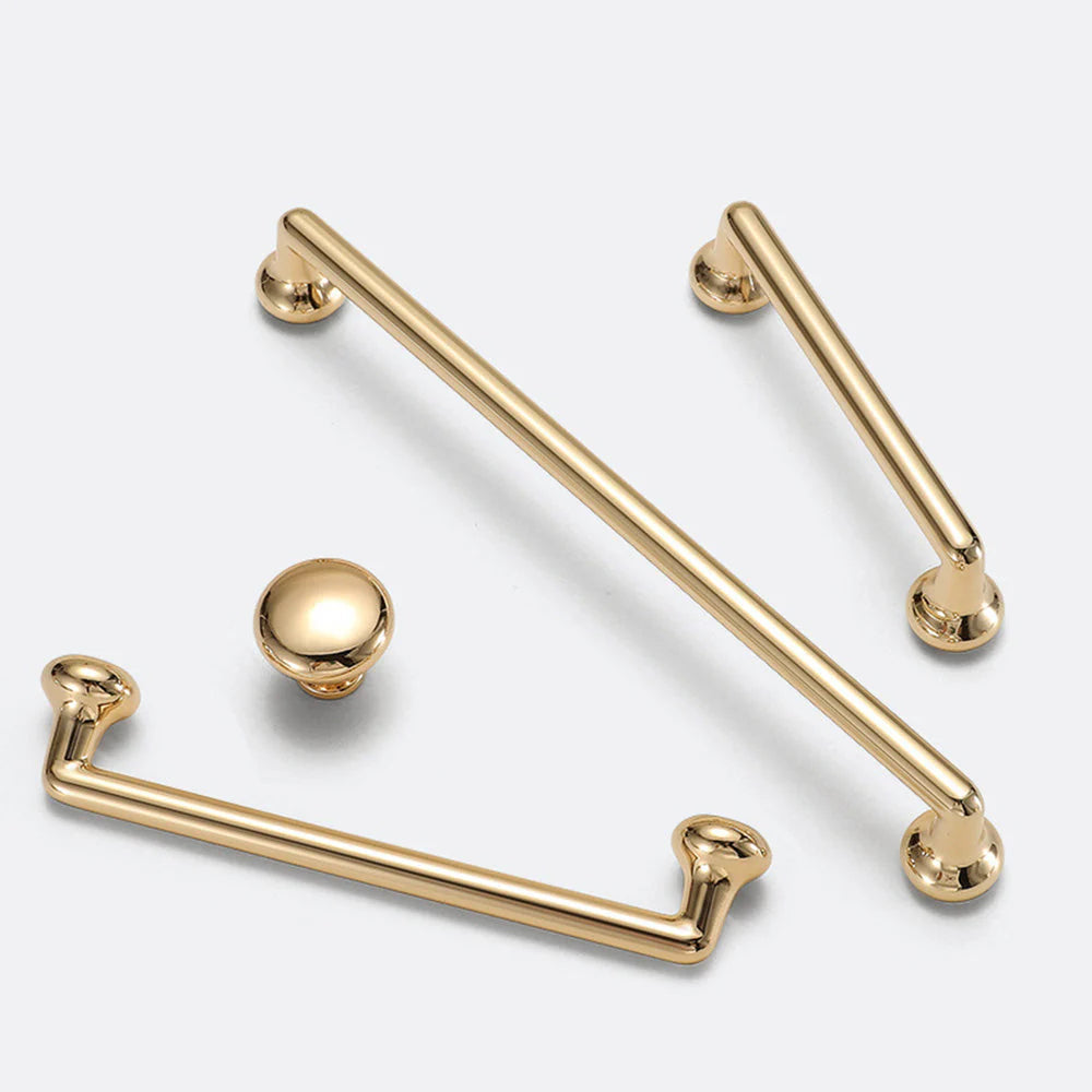 Gold Solid Zinc Alloy Modern Cabinet Closet Handles by LookiDecor