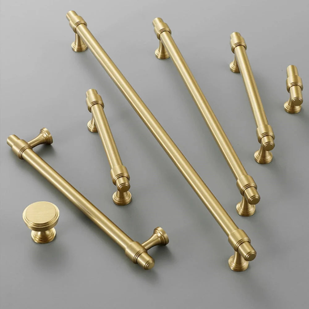Gold Stain Finish Furniture Kitchen Cabinet T Bar Handles Pulls by LookiDecor