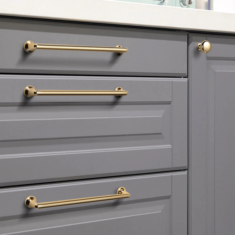 Gold Solid Zinc Alloy Modern Cabinet Closet Handles by LookiDecor