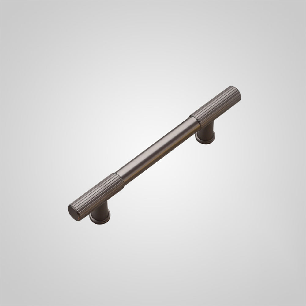 Black Polished Finish Lines Style Kitchen Cabinet T Bar Pulls by LookiDecor