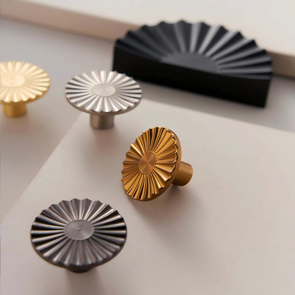 Sunburst Semi Circle Cabinet Handles by LookiDecor