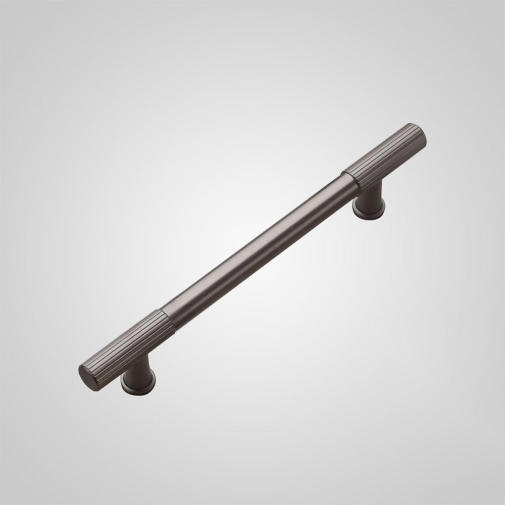 Black Polished Finish Lines Style Kitchen Cabinet T Bar Pulls by LookiDecor