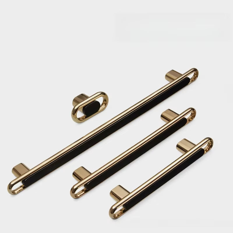 Black Kitchen Cabinet Handles Closets Drawer Pulls by LookiDecor