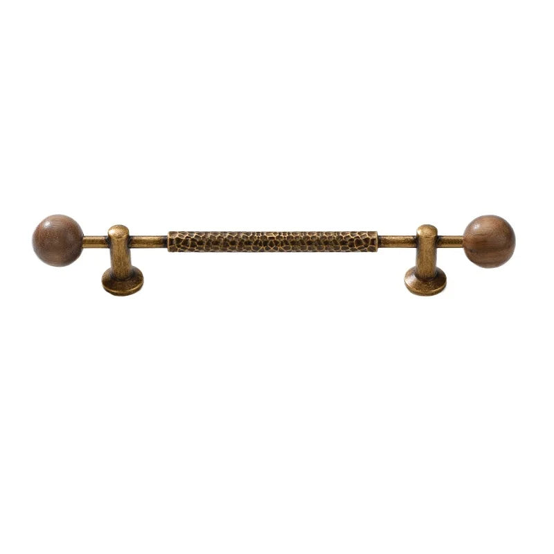 Vintage Walnut Cabinet Handles for Kitchens and Closets by LookiDecor