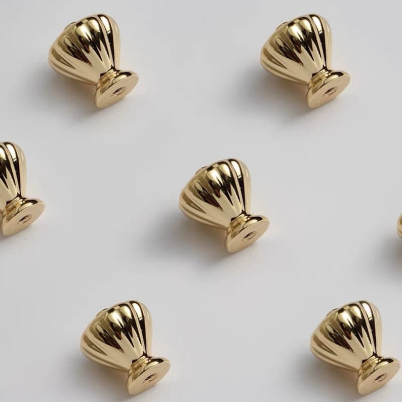 Gold Bar Cabinet Handles Pulls for Kitchens Bathroom by LookiDecor